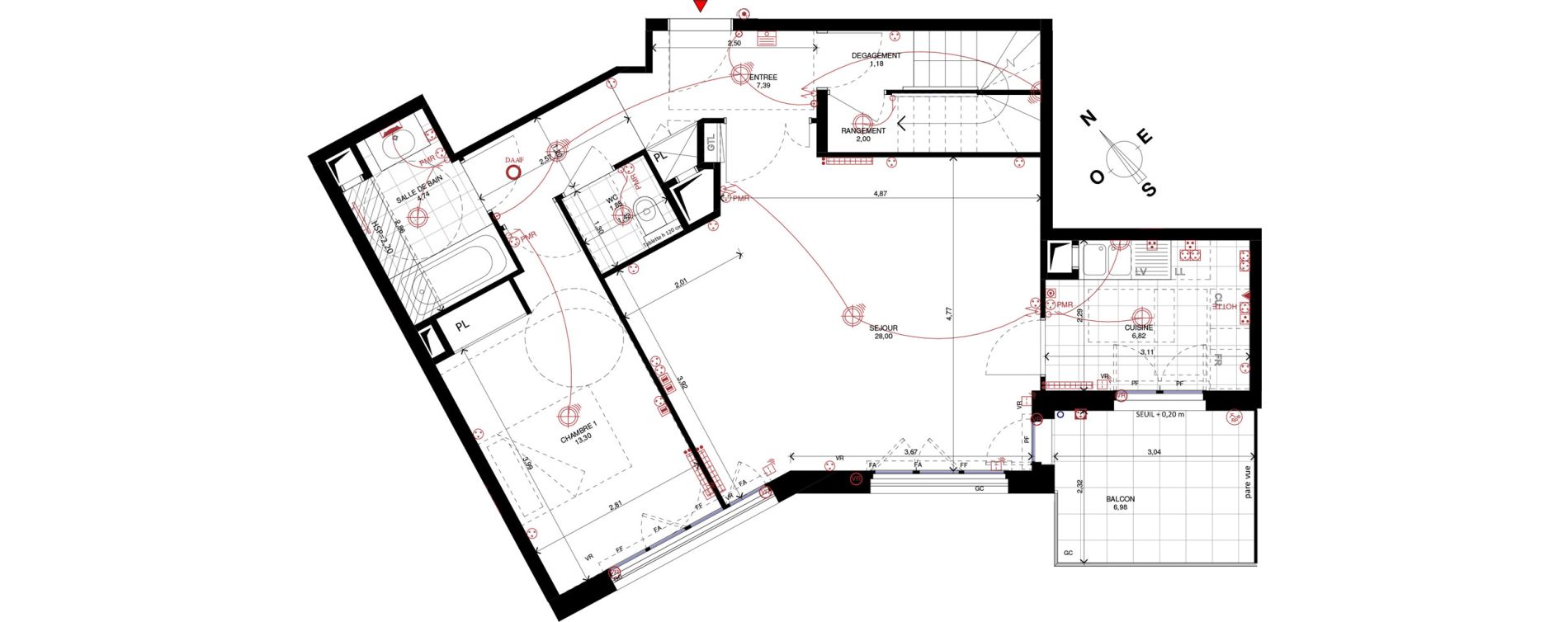 Duplex T5 de 117,84 m2 &agrave; Charenton-Le-Pont Centre