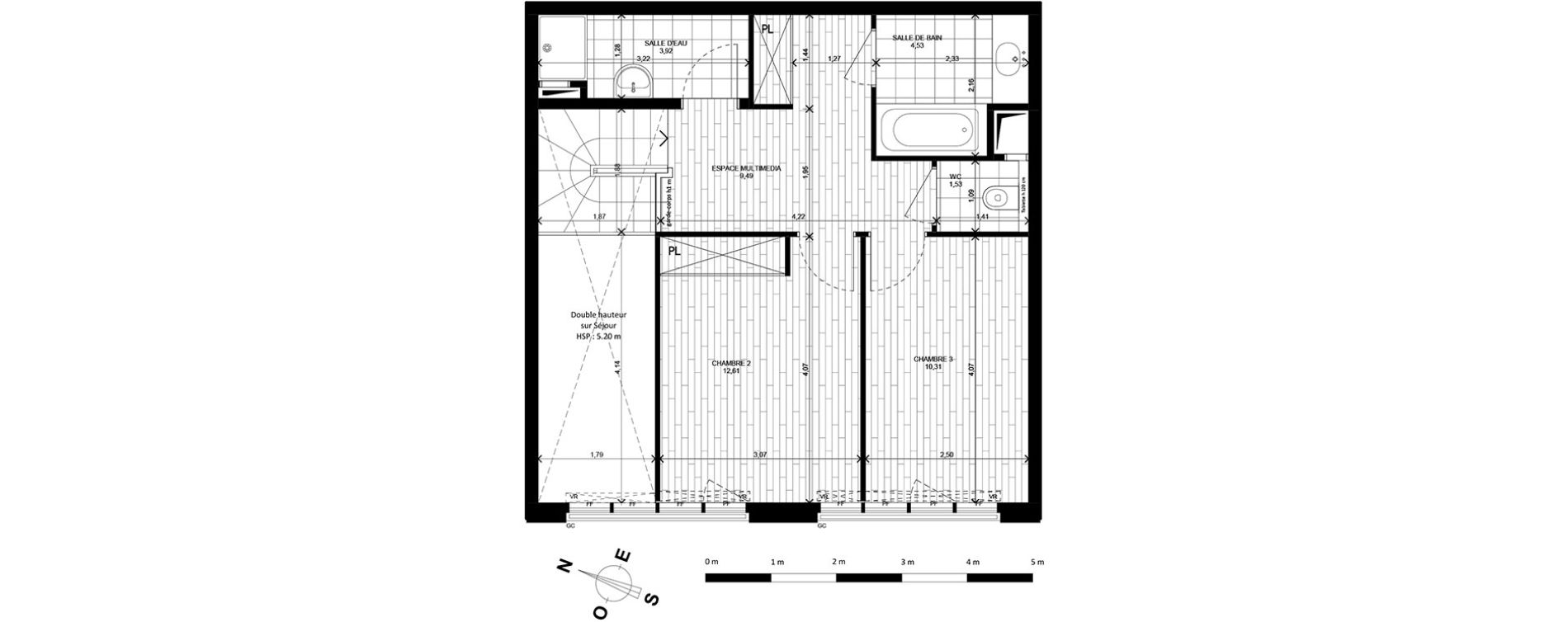Duplex T4 de 92,06 m2 &agrave; Charenton-Le-Pont Centre