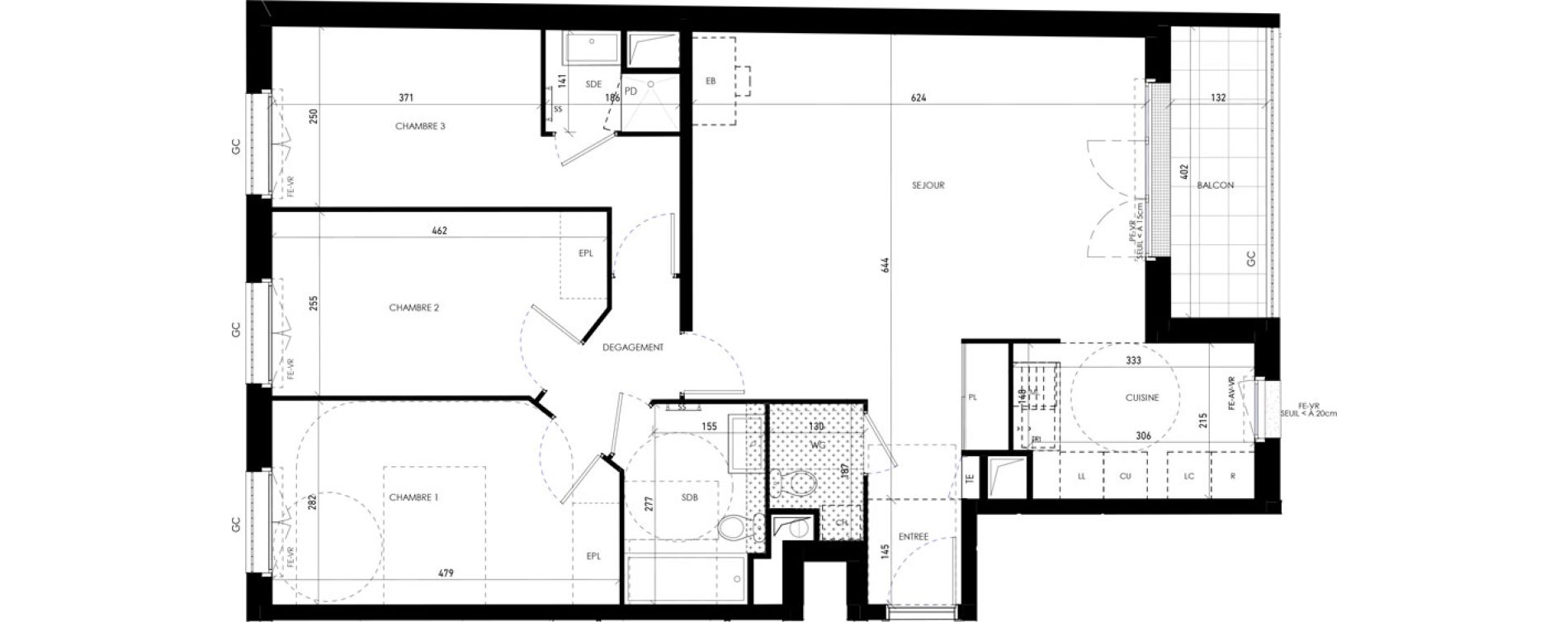 Appartement T4 de 89,30 m2 &agrave; Chennevi&egrave;res-Sur-Marne Paris - chennevi&egrave;res