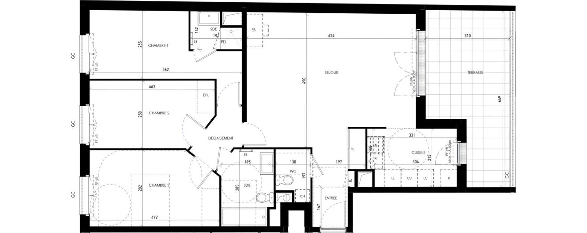 Appartement T4 de 89,39 m2 &agrave; Chennevi&egrave;res-Sur-Marne Paris - chennevi&egrave;res