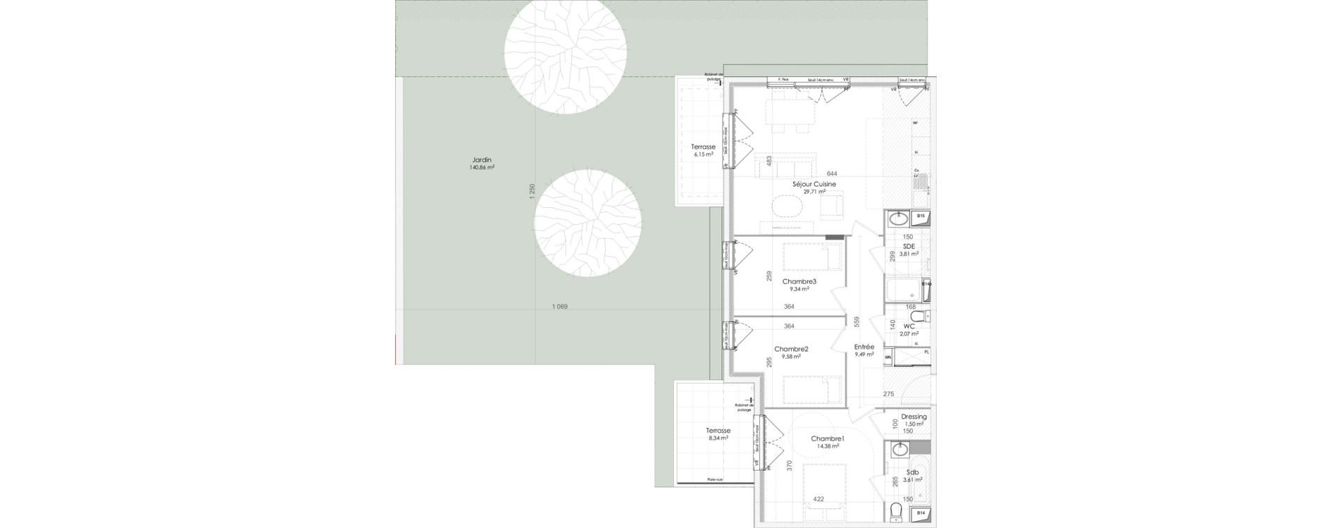 Appartement T4 de 83,06 m2 &agrave; Chennevi&egrave;res-Sur-Marne Centre