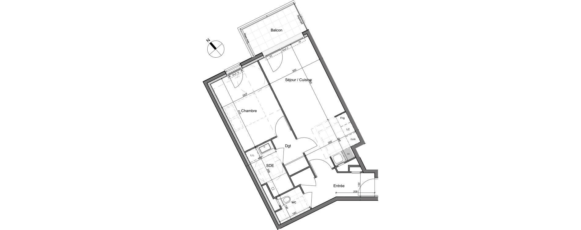 Appartement T2 de 47,17 m2 &agrave; Chennevi&egrave;res-Sur-Marne Paris - chennevi&egrave;res