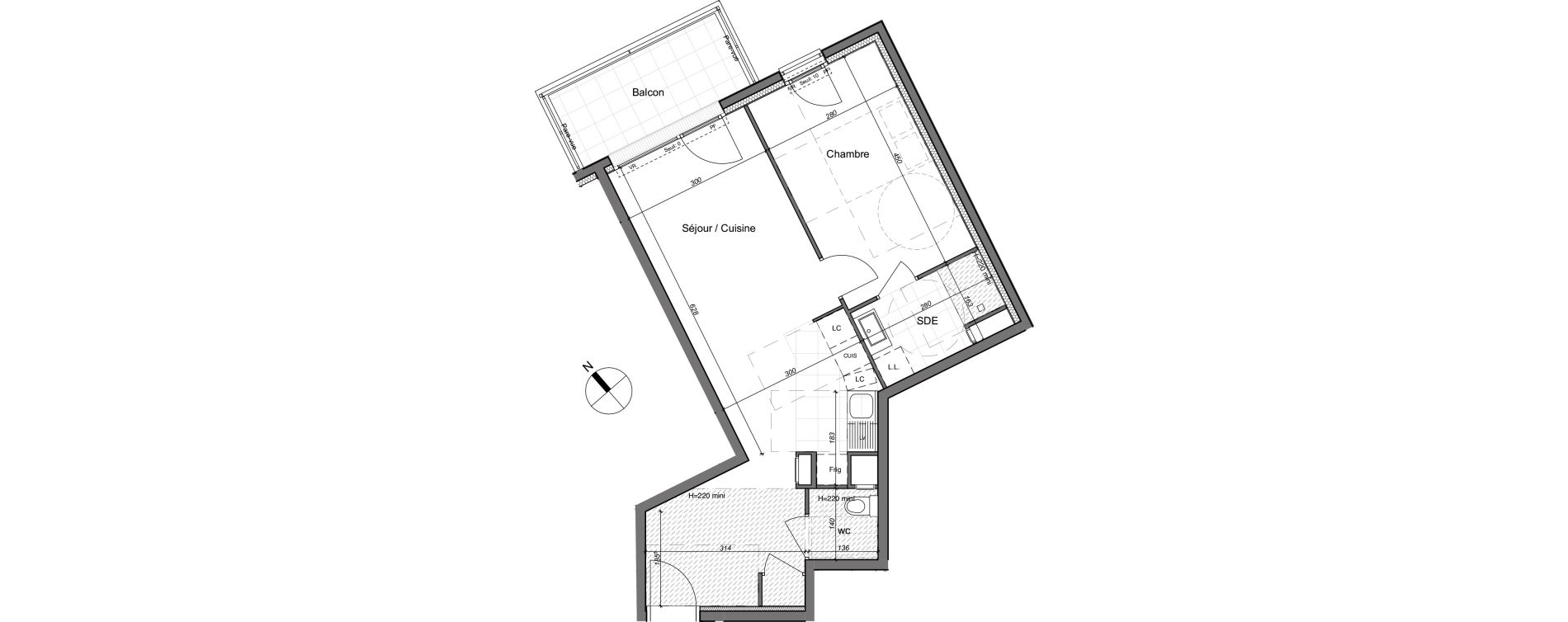 Appartement T2 de 47,03 m2 &agrave; Chennevi&egrave;res-Sur-Marne Paris - chennevi&egrave;res