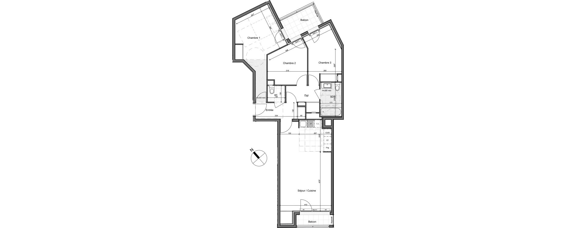 Appartement T4 de 82,68 m2 &agrave; Chennevi&egrave;res-Sur-Marne Paris - chennevi&egrave;res