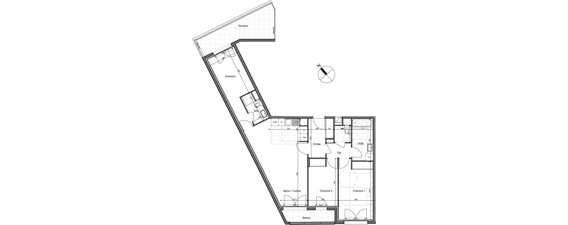Appartement T4 de 79,57 m2 &agrave; Chennevi&egrave;res-Sur-Marne Paris - chennevi&egrave;res
