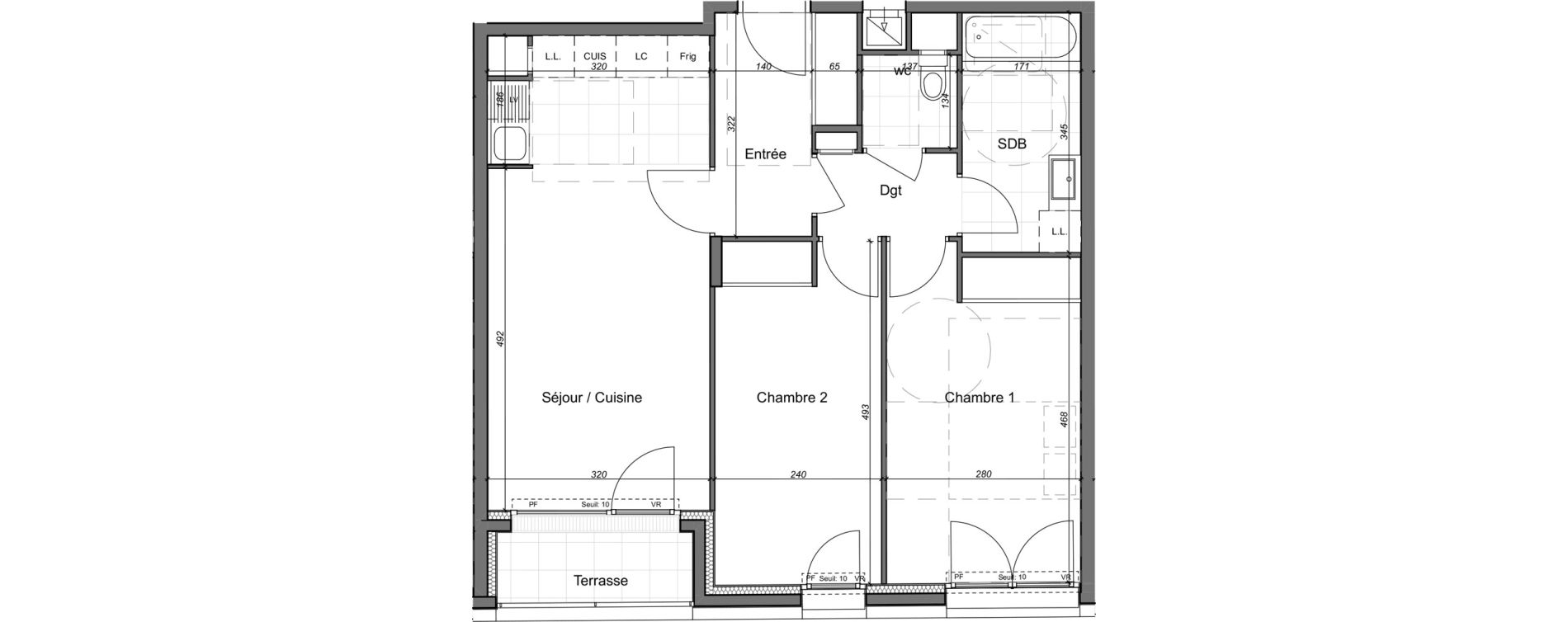 Appartement T3 de 62,20 m2 &agrave; Chennevi&egrave;res-Sur-Marne Paris - chennevi&egrave;res