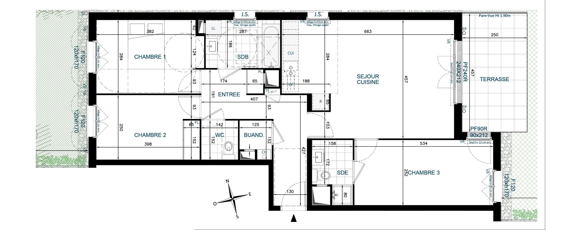 Appartement T4 de 85,81 m2 &agrave; Chennevi&egrave;res-Sur-Marne Paris - chennevi&egrave;res