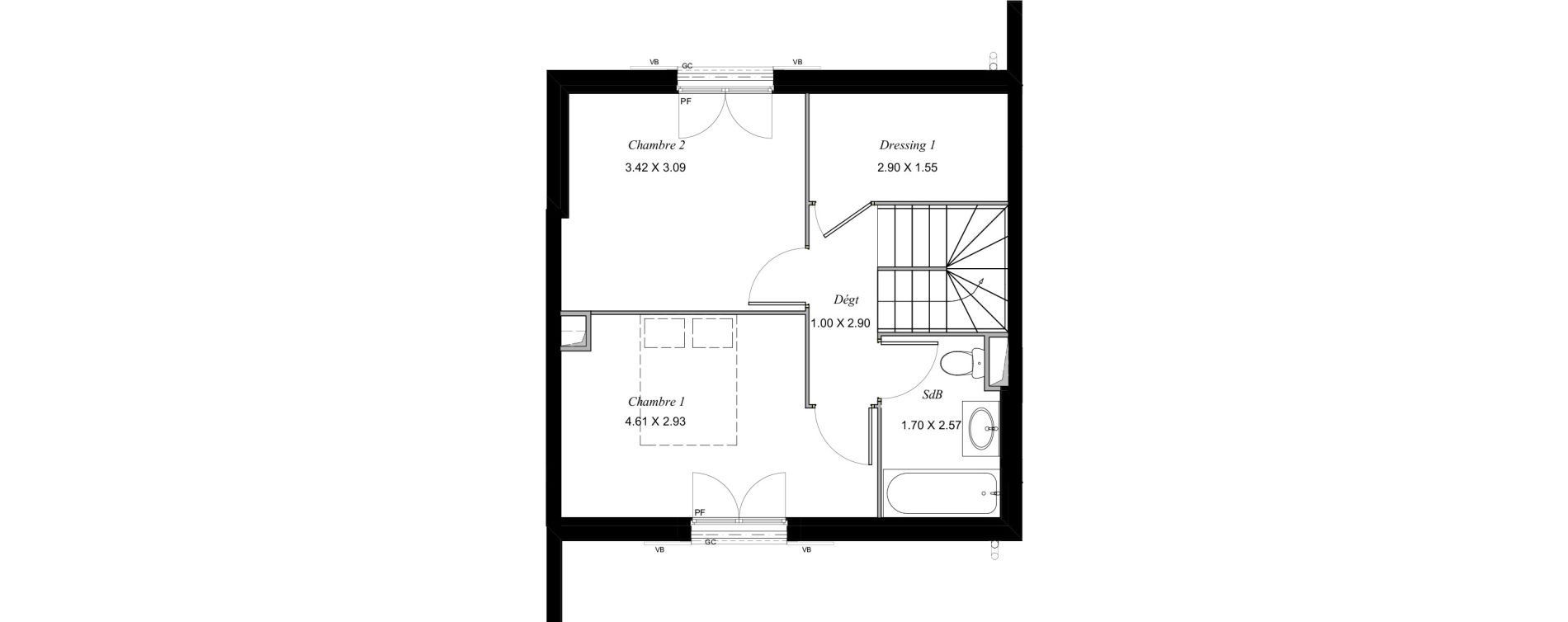 Maison T4 de 94,94 m2 &agrave; Chennevi&egrave;res-Sur-Marne Les coteaux