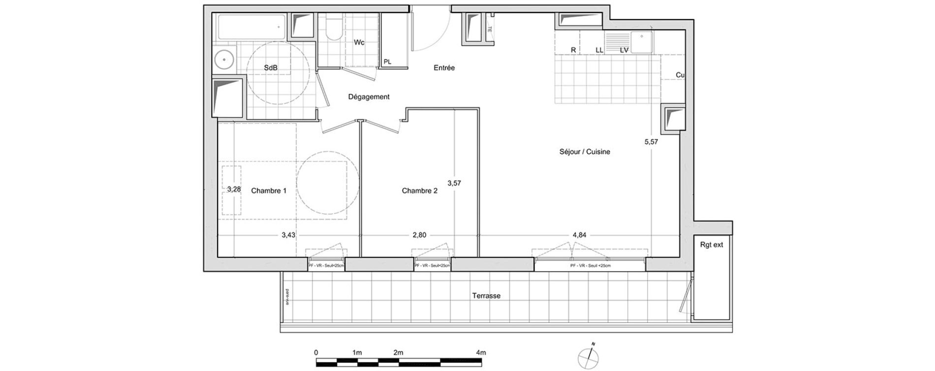 Appartement T3 de 62,20 m2 &agrave; Chevilly-Larue Centre