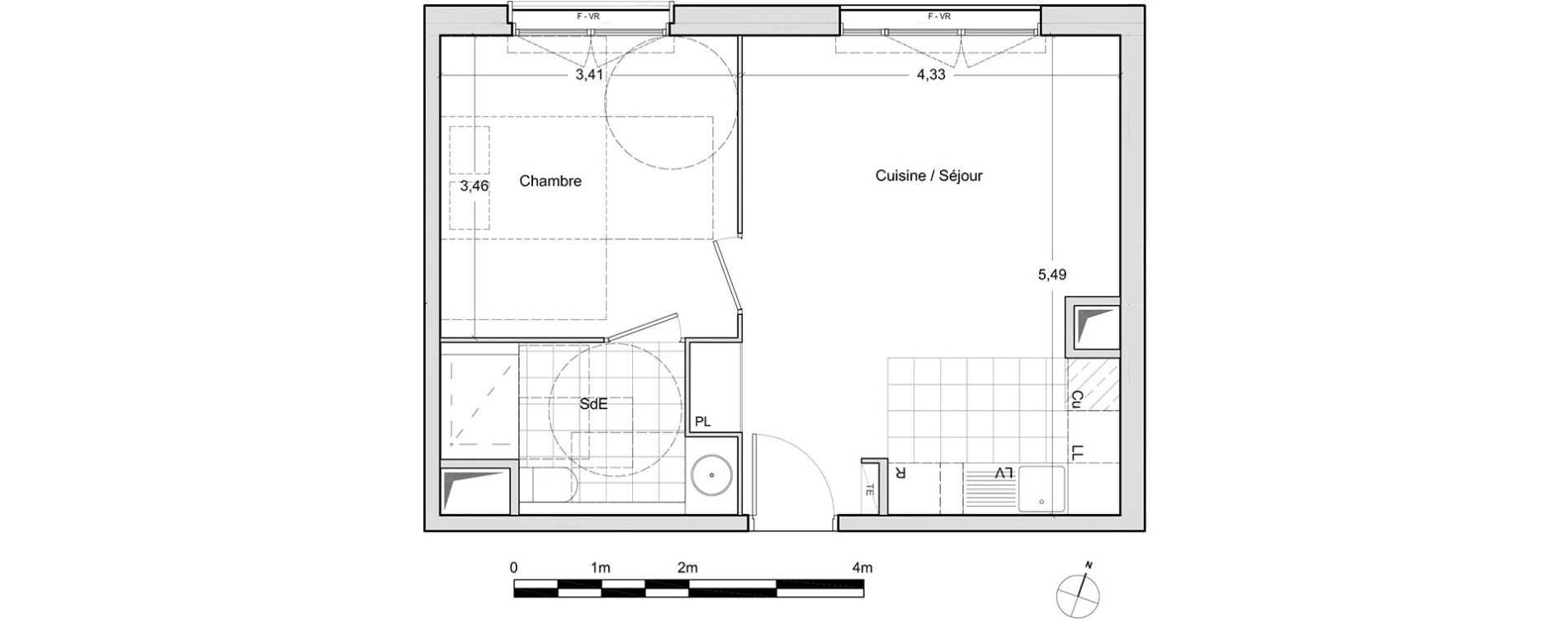 Appartement T2 de 41,00 m2 &agrave; Chevilly-Larue Centre