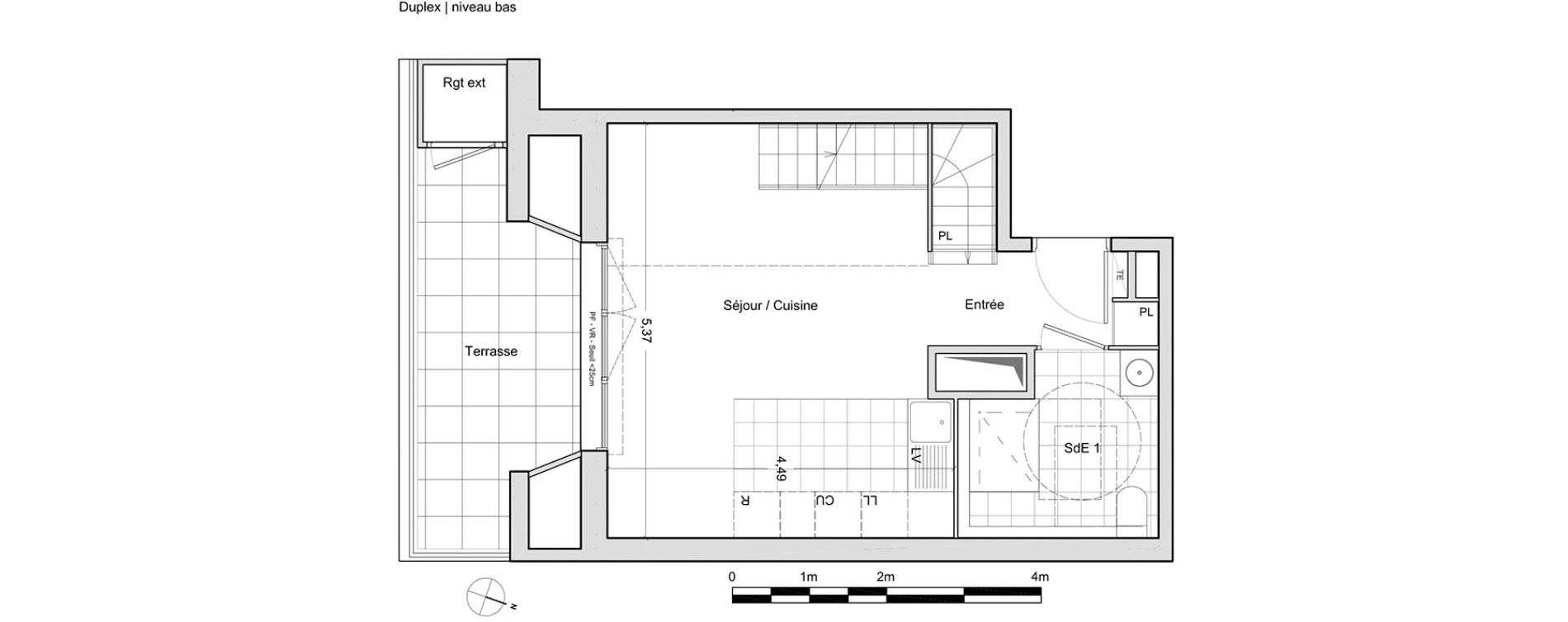 Duplex T5 de 95,00 m2 &agrave; Chevilly-Larue Centre