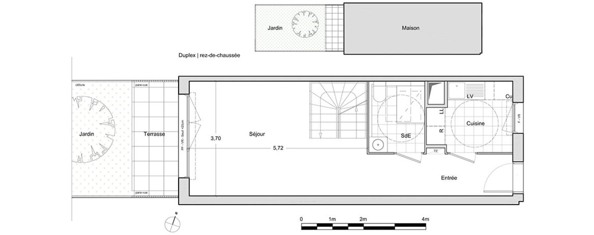 Duplex T3 de 69,30 m2 &agrave; Chevilly-Larue Centre