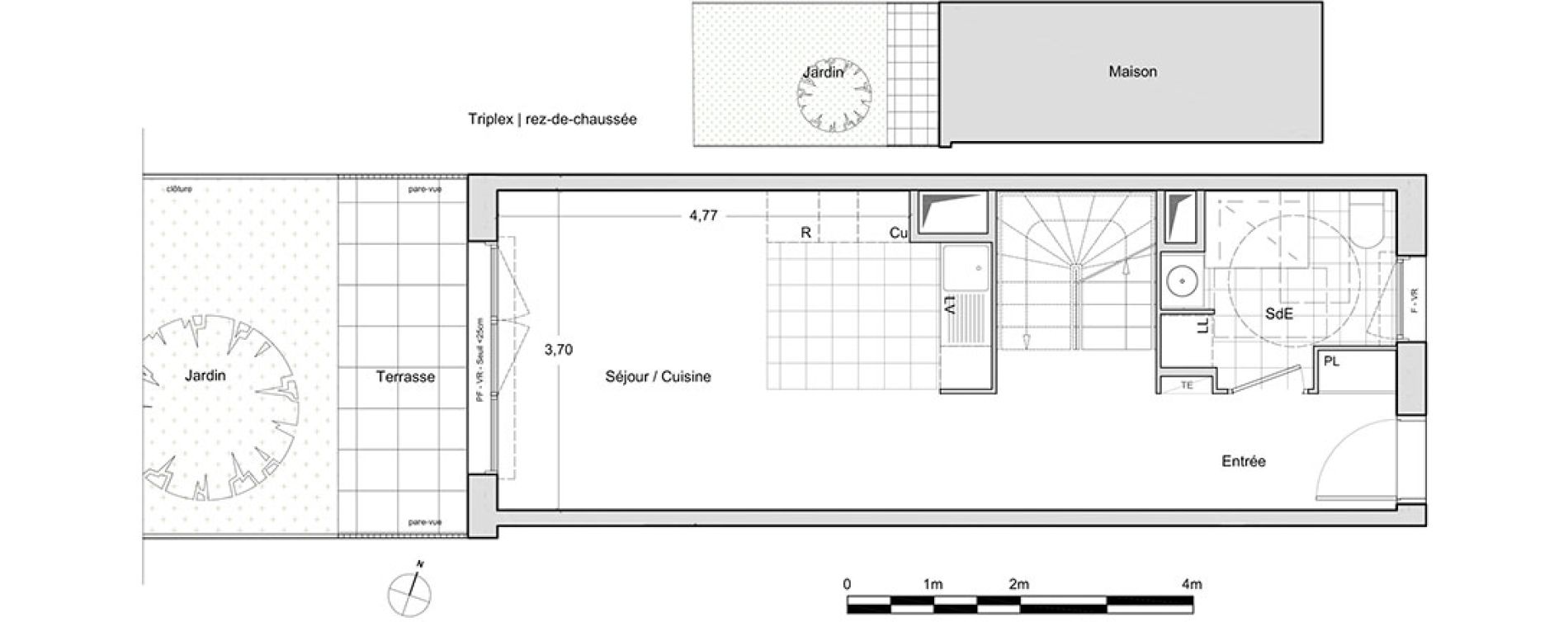 Duplex T5 de 97,40 m2 &agrave; Chevilly-Larue Centre