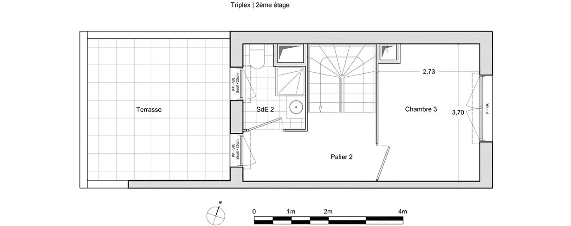 Duplex T4 de 87,80 m2 &agrave; Chevilly-Larue Centre