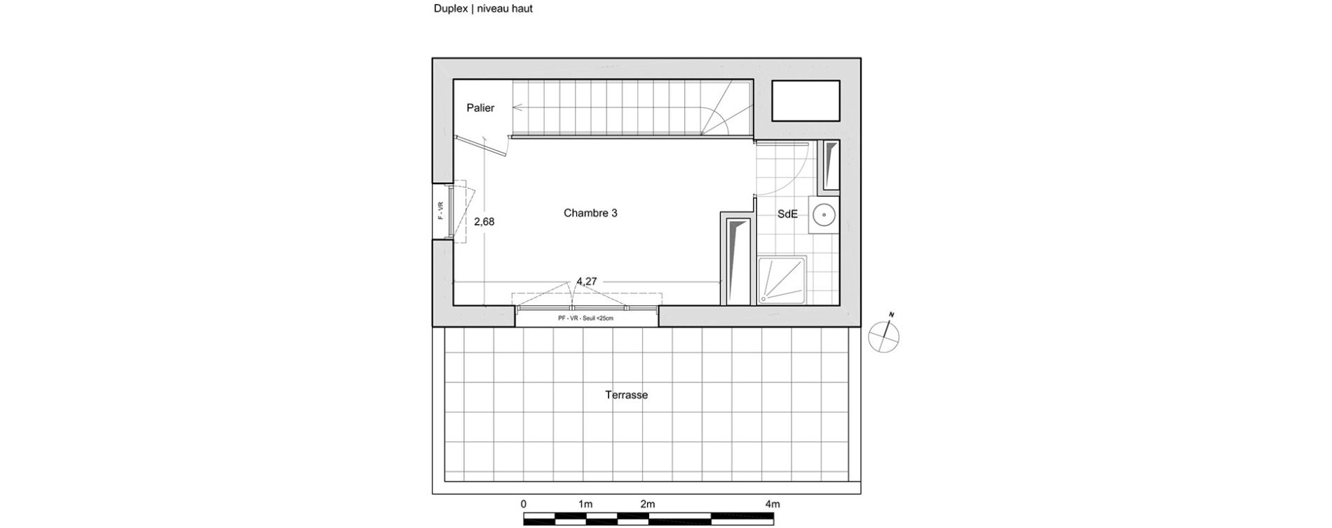Duplex T4 de 77,40 m2 &agrave; Chevilly-Larue Centre