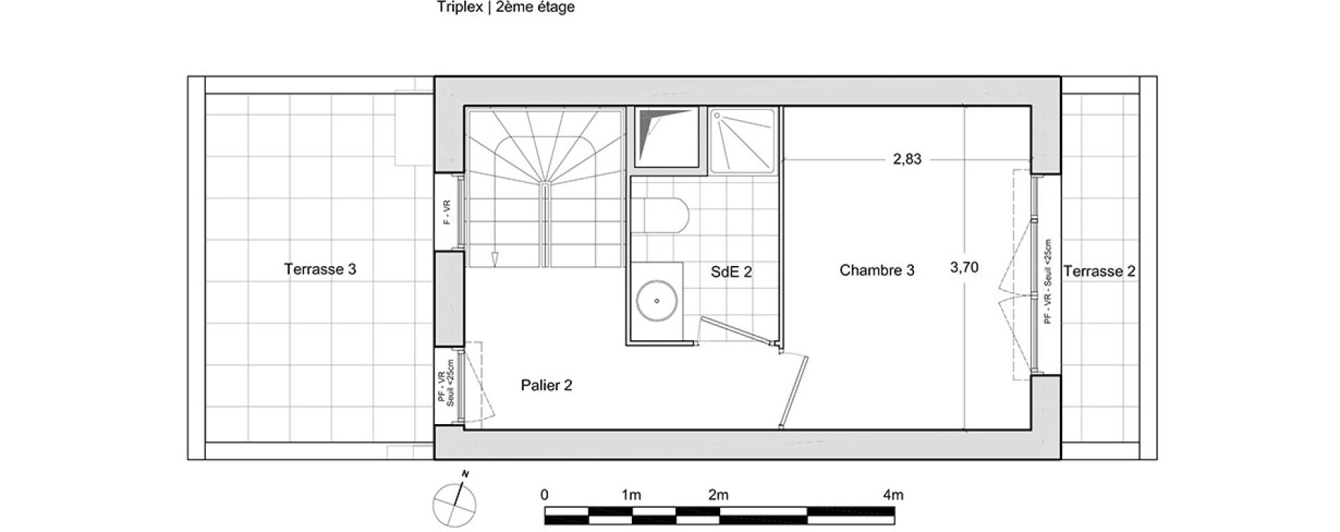 Duplex T4 de 88,20 m2 &agrave; Chevilly-Larue Centre