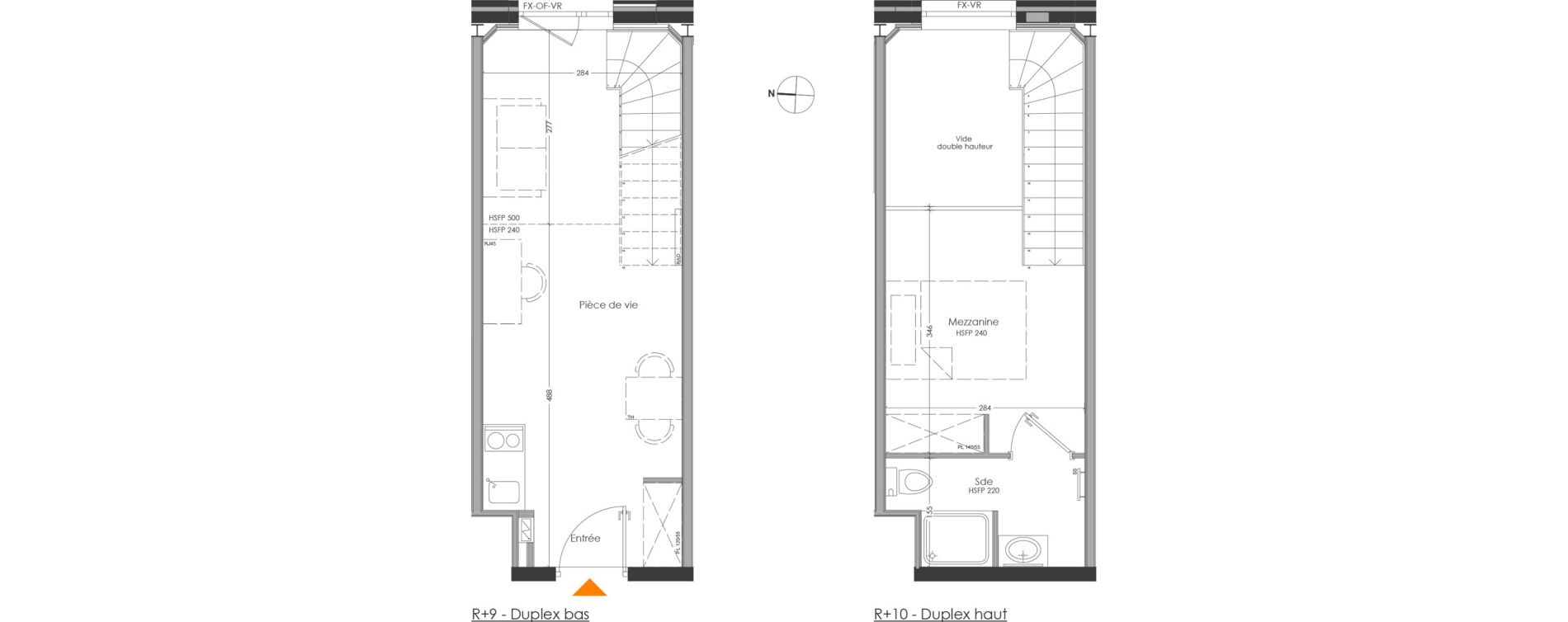 Duplex T2 meubl&eacute; de 31,74 m2 &agrave; Cr&eacute;teil Centre