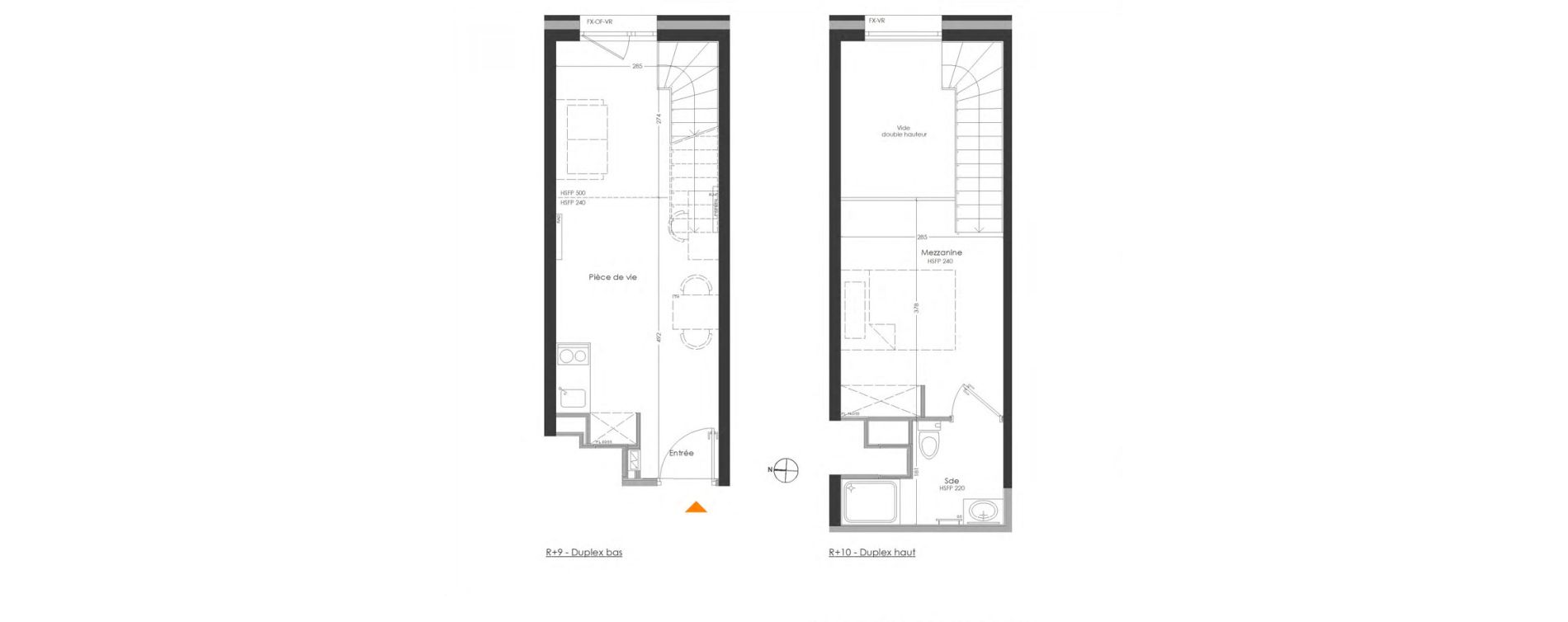 Duplex T2 meubl&eacute; de 32,63 m2 &agrave; Cr&eacute;teil Centre