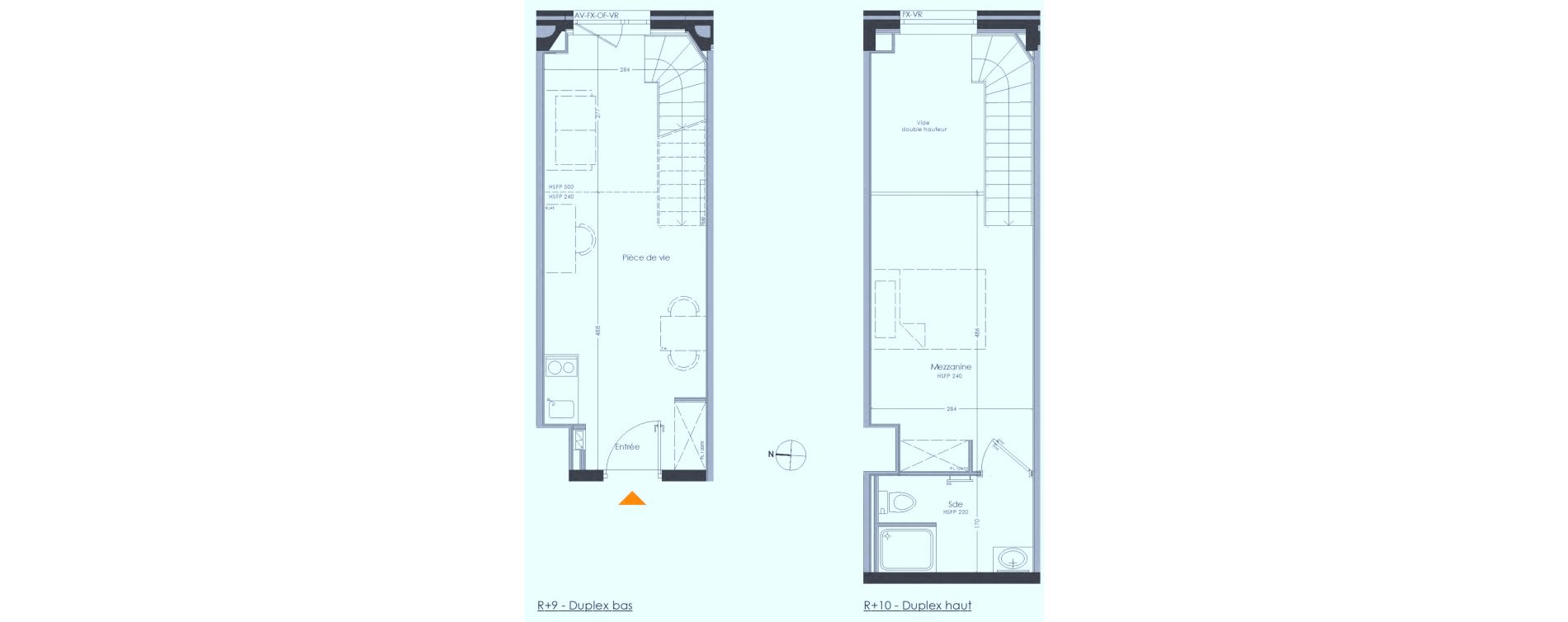 Duplex T2 meubl&eacute; de 36,10 m2 &agrave; Cr&eacute;teil Centre