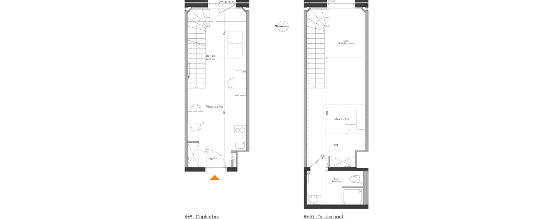 Duplex T2 meubl&eacute; de 36,12 m2 &agrave; Cr&eacute;teil Centre