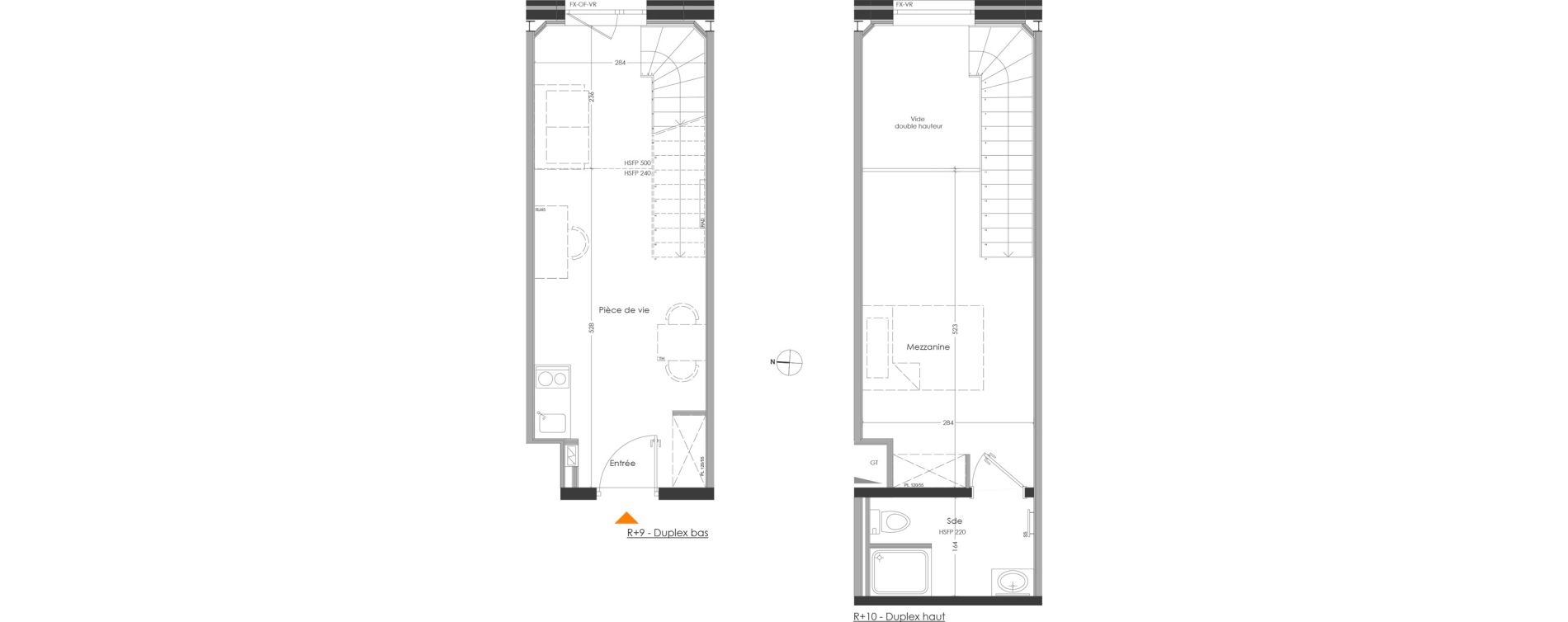 Duplex T2 meubl&eacute; de 36,26 m2 &agrave; Cr&eacute;teil Centre