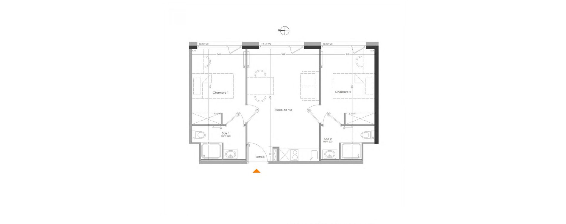 Appartement T3 meubl&eacute; de 45,15 m2 &agrave; Cr&eacute;teil Centre