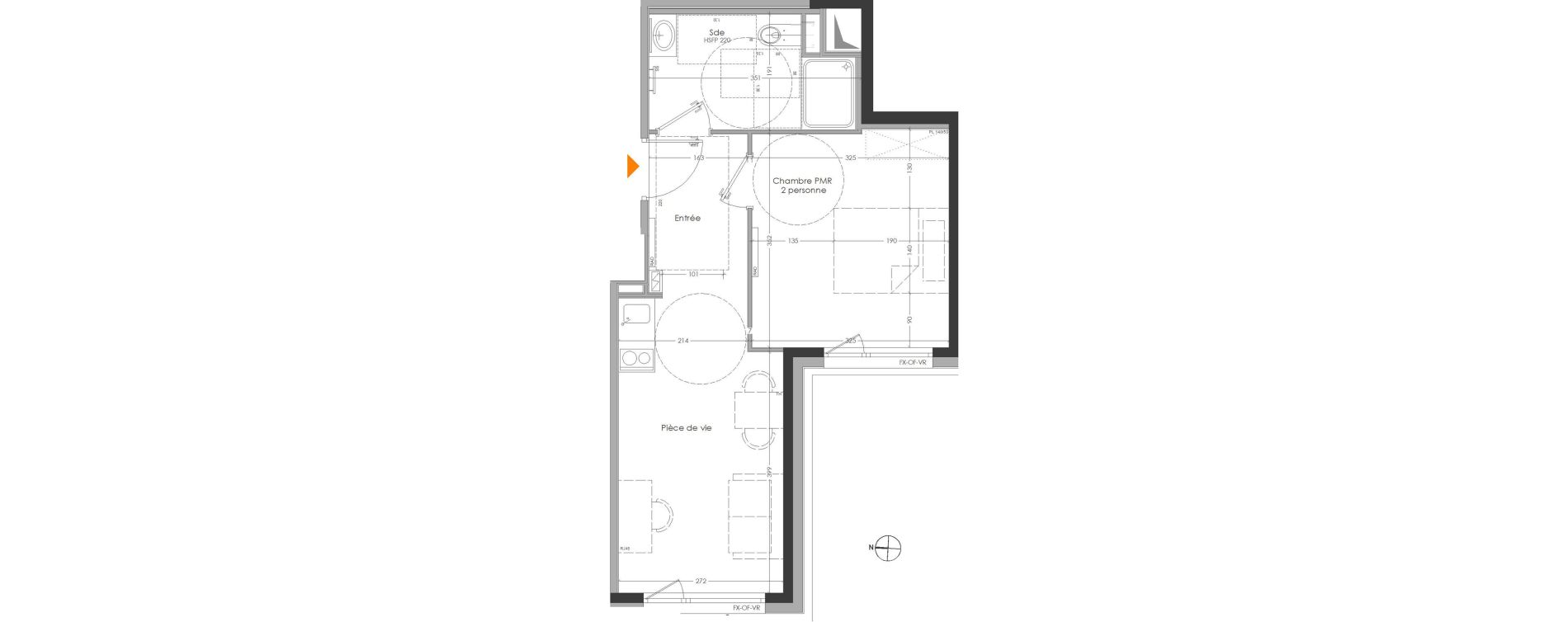 Appartement T2 meubl&eacute; de 34,53 m2 &agrave; Cr&eacute;teil Centre