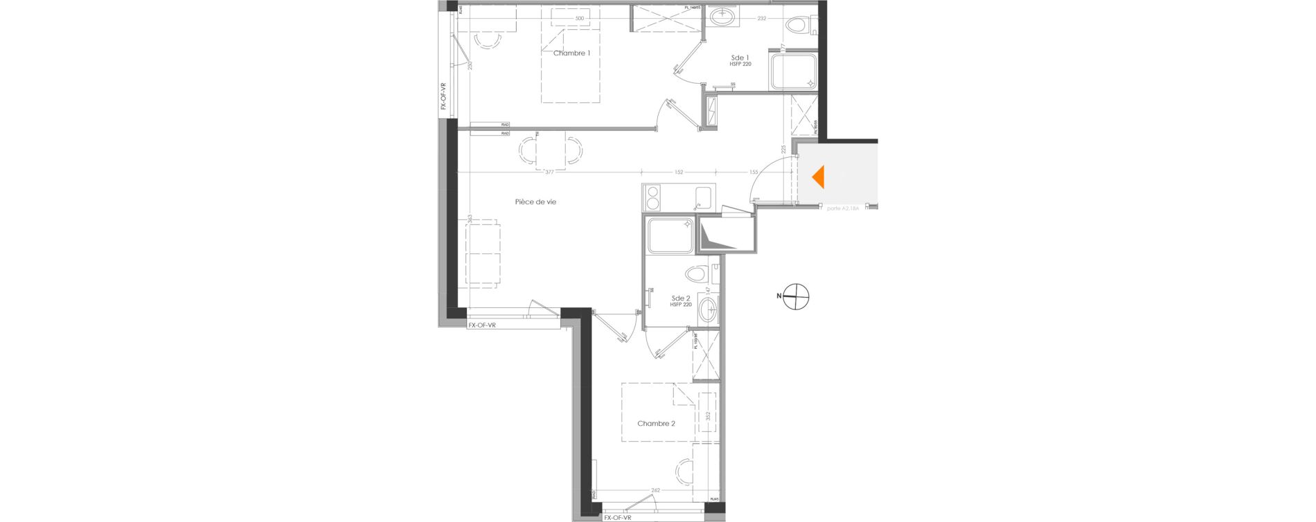 Appartement T3 meubl&eacute; de 49,38 m2 &agrave; Cr&eacute;teil Centre