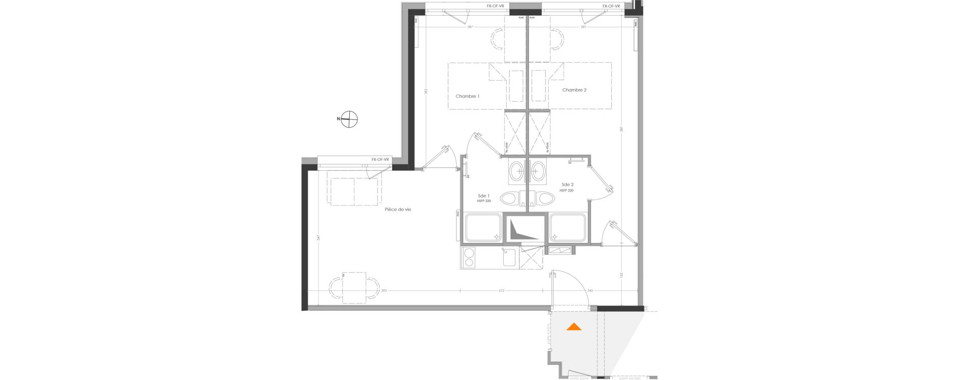 Appartement T3 meubl&eacute; de 49,86 m2 &agrave; Cr&eacute;teil Centre