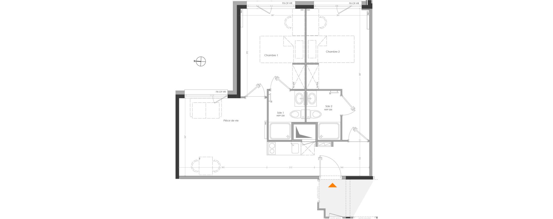 Appartement T3 meubl&eacute; de 49,86 m2 &agrave; Cr&eacute;teil Centre
