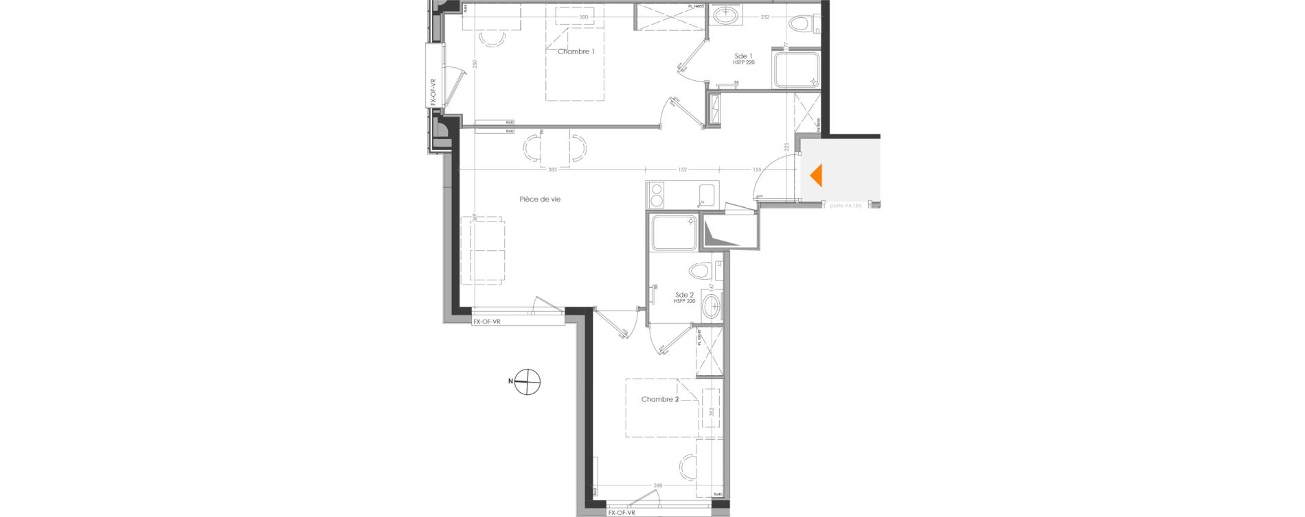 Appartement T3 meubl&eacute; de 50,91 m2 &agrave; Cr&eacute;teil Centre