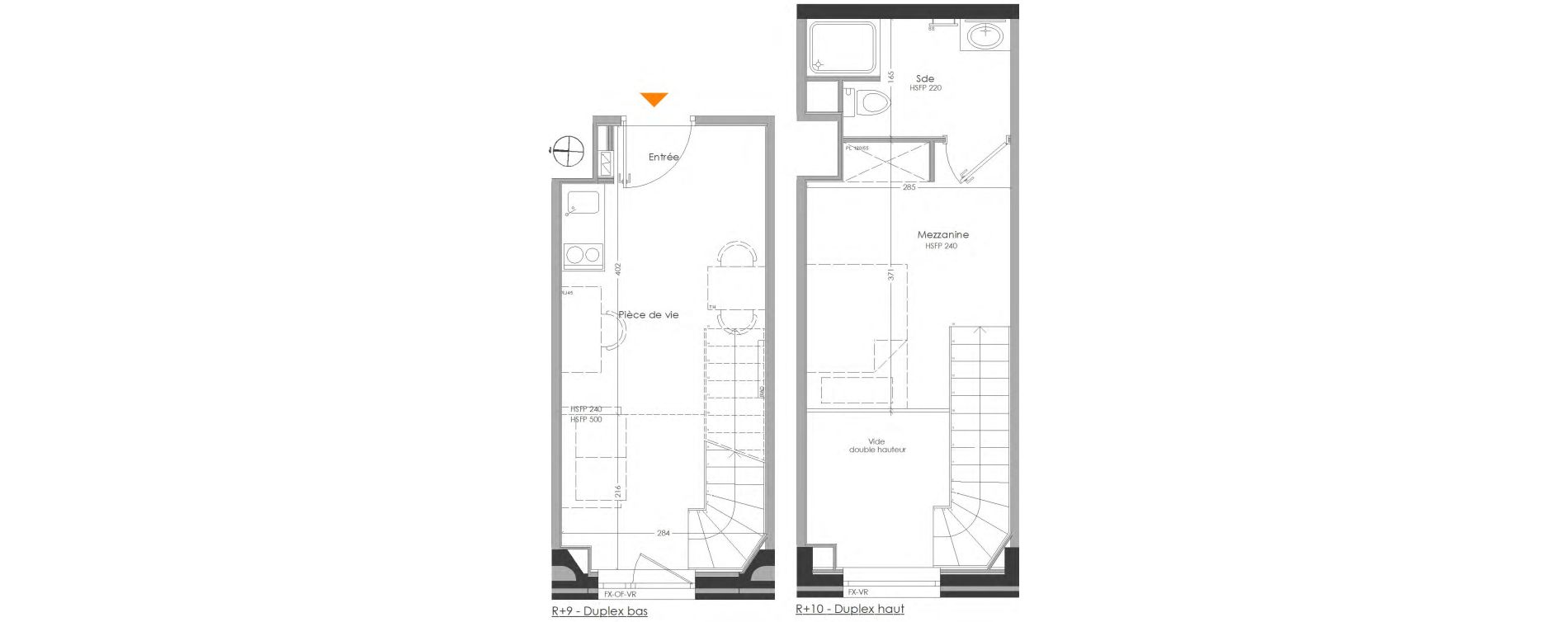 Duplex T2 meubl&eacute; de 28,05 m2 &agrave; Cr&eacute;teil Centre