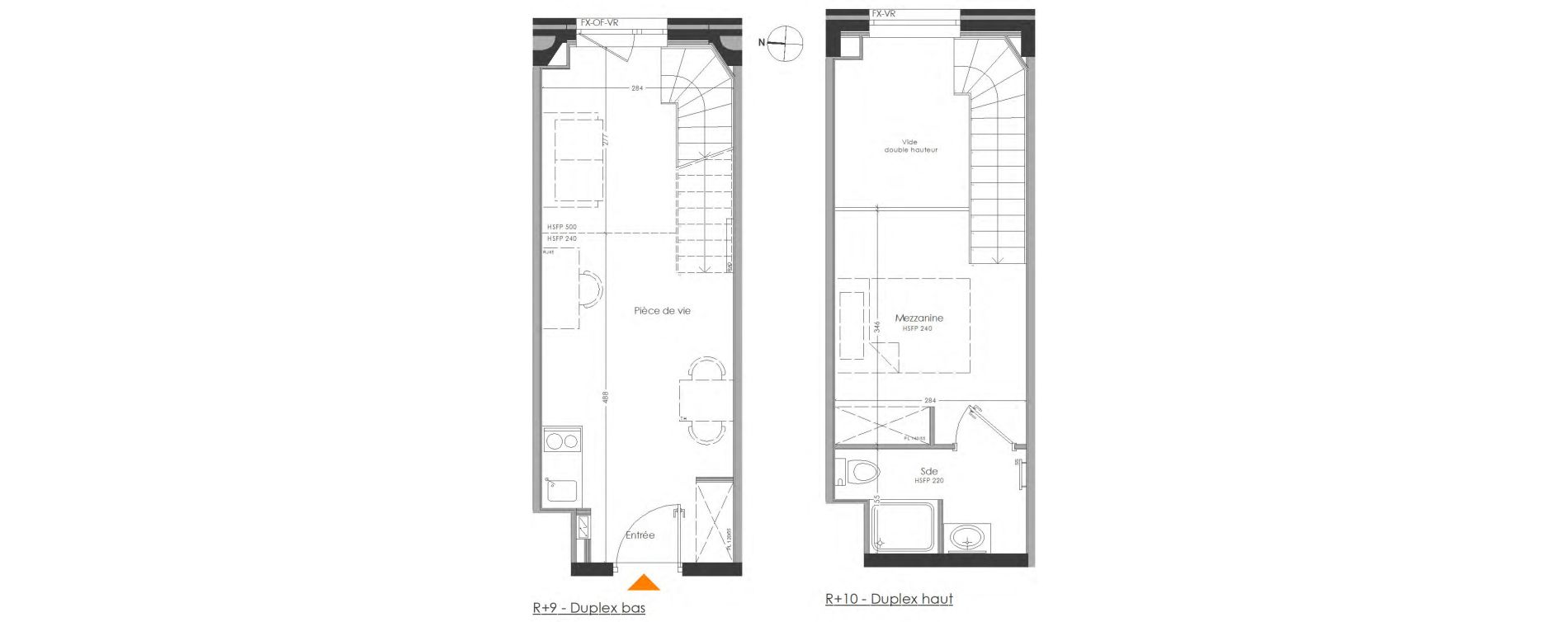 Duplex T2 meubl&eacute; de 31,74 m2 &agrave; Cr&eacute;teil Centre