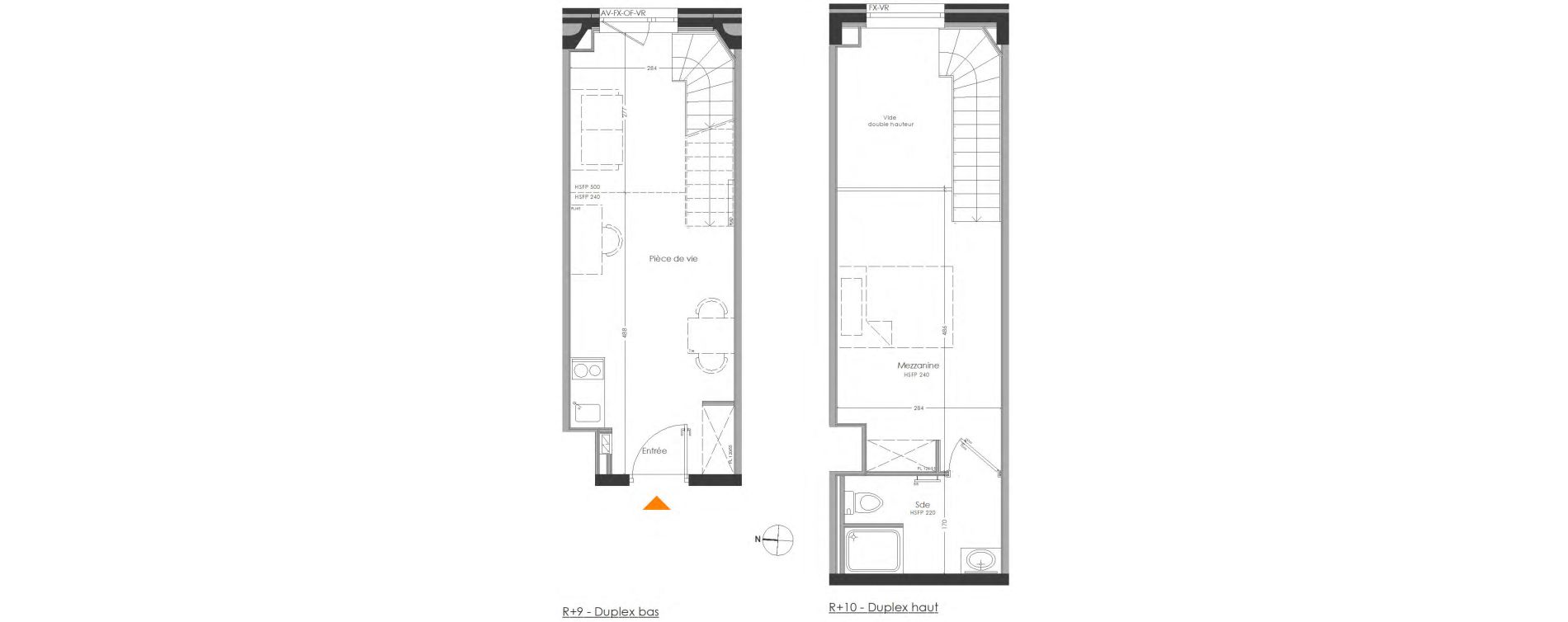 Duplex T2 meubl&eacute; de 36,10 m2 &agrave; Cr&eacute;teil Centre