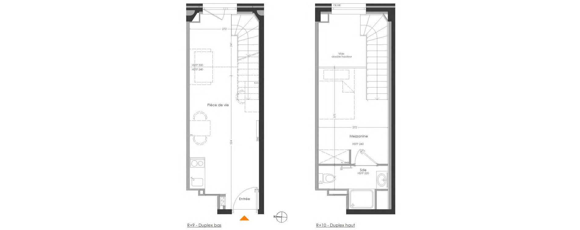 Duplex T2 meubl&eacute; de 29,84 m2 &agrave; Cr&eacute;teil Centre