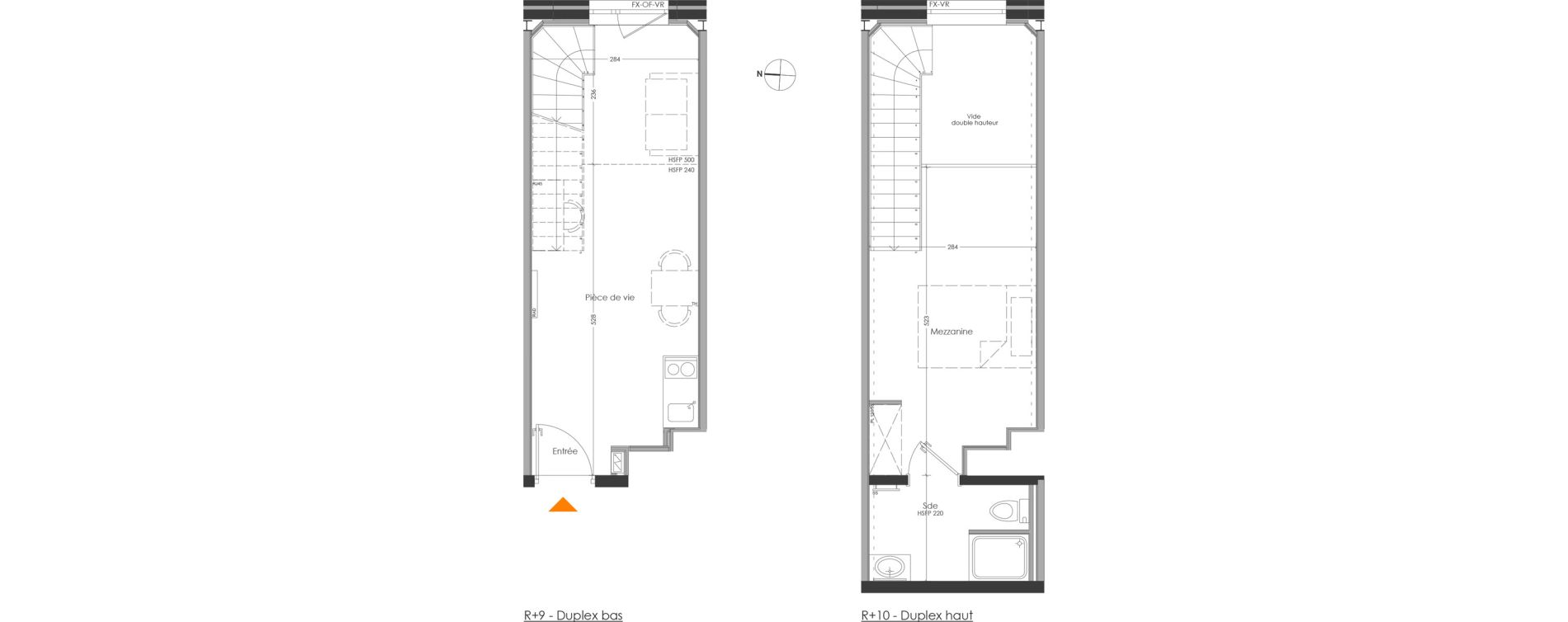 Duplex T2 meubl&eacute; de 35,19 m2 &agrave; Cr&eacute;teil Centre