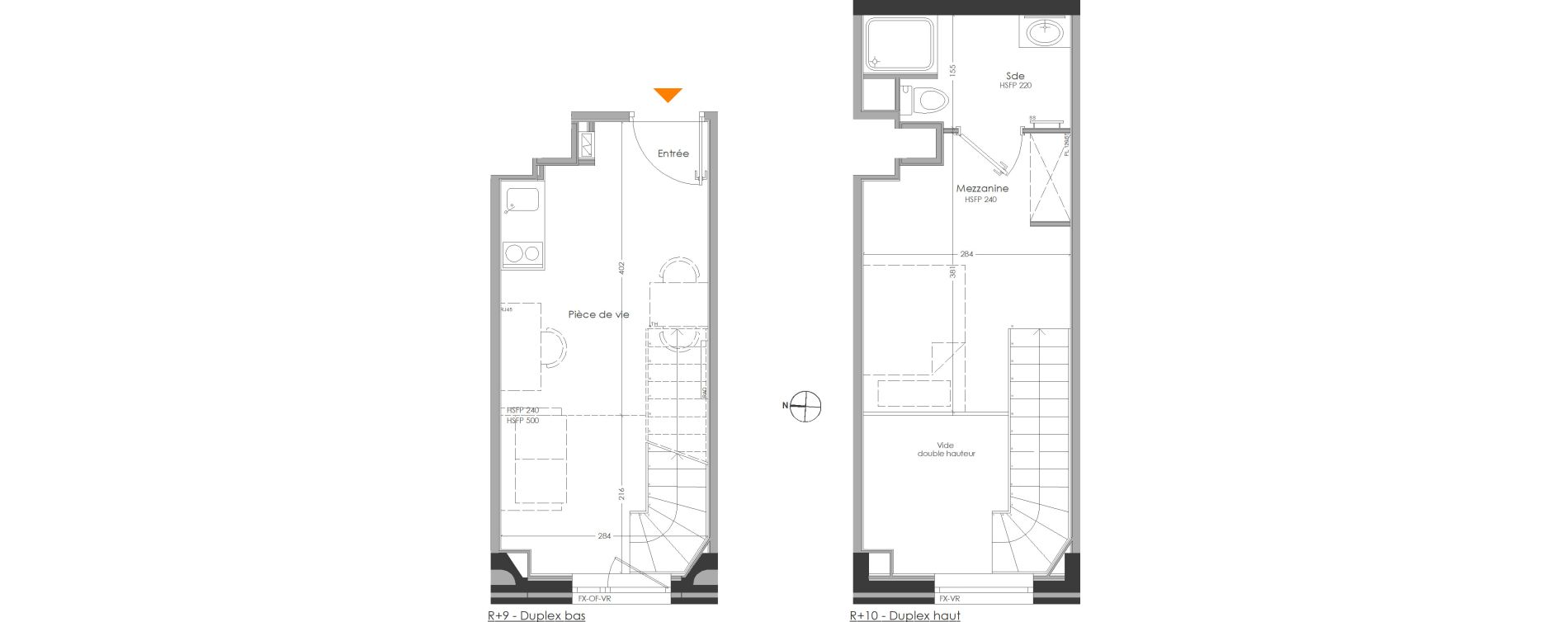 Duplex T2 meubl&eacute; de 27,43 m2 &agrave; Cr&eacute;teil Centre