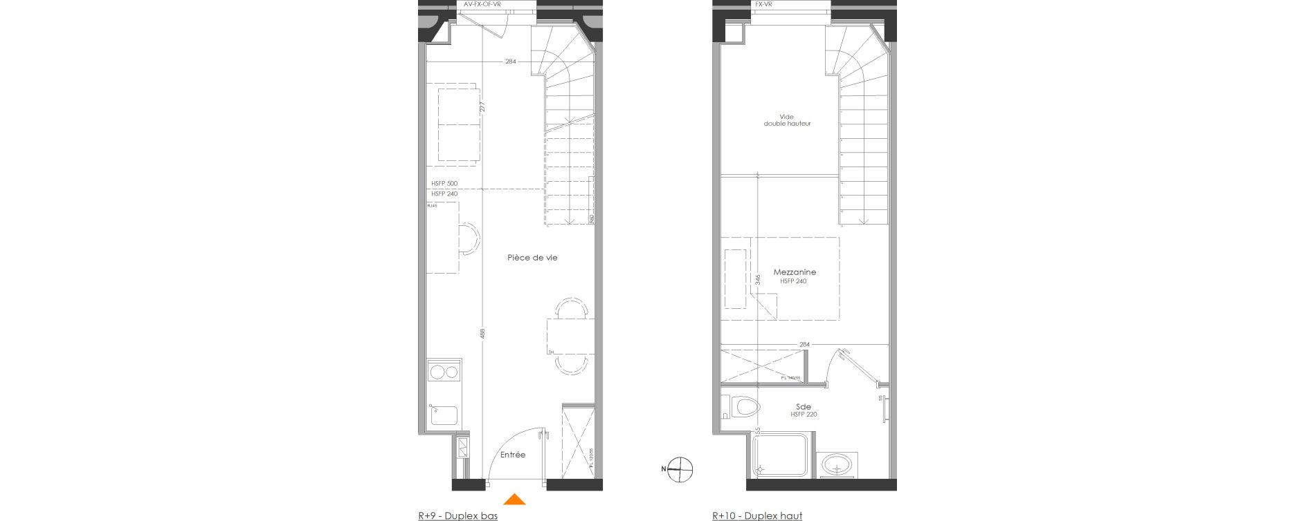 Duplex T2 meubl&eacute; de 31,90 m2 &agrave; Cr&eacute;teil Centre