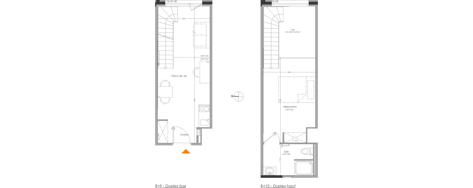 Duplex T2 meubl&eacute; de 34,70 m2 &agrave; Cr&eacute;teil Centre