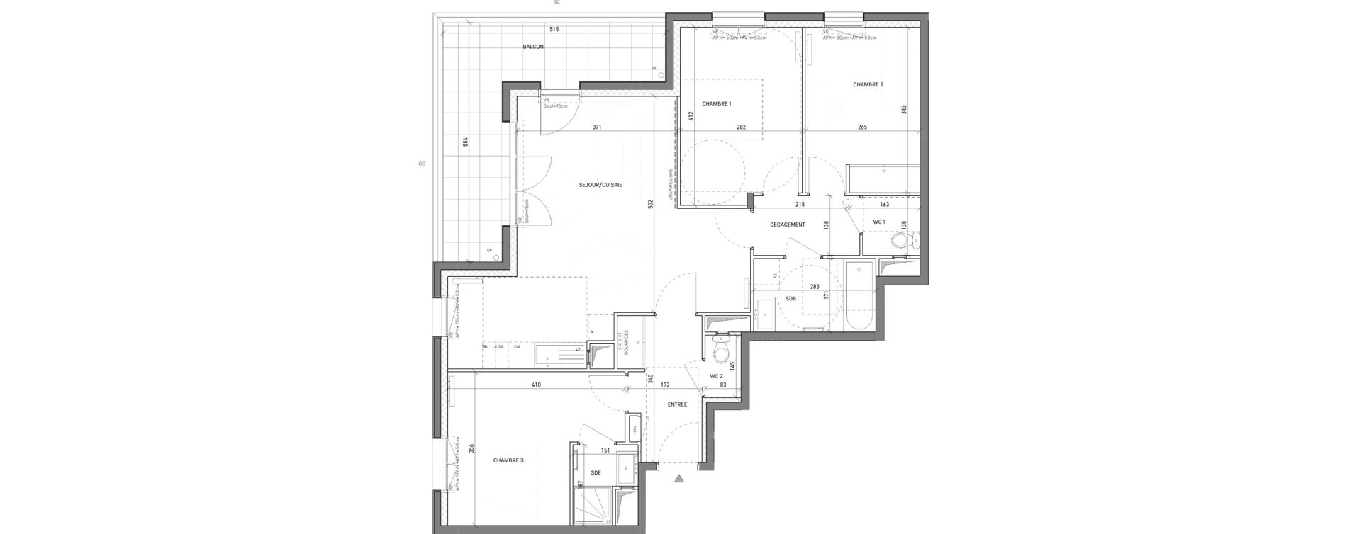 Appartement T4 de 81,45 m2 &agrave; Cr&eacute;teil Cardinaud