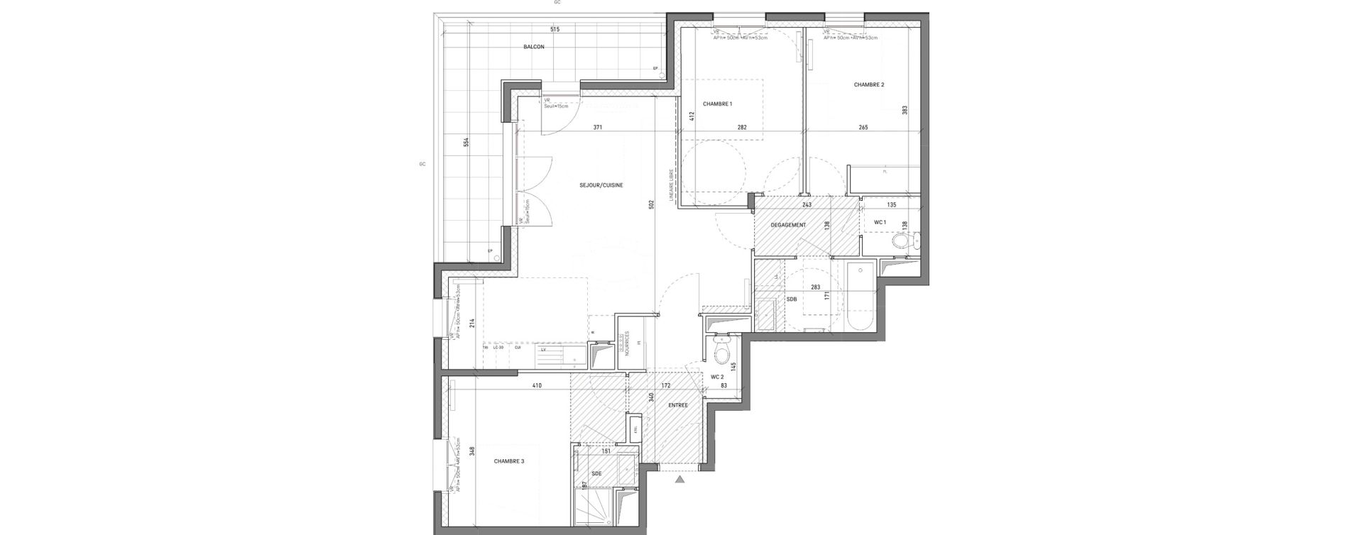 Appartement T4 de 81,32 m2 &agrave; Cr&eacute;teil Cardinaud