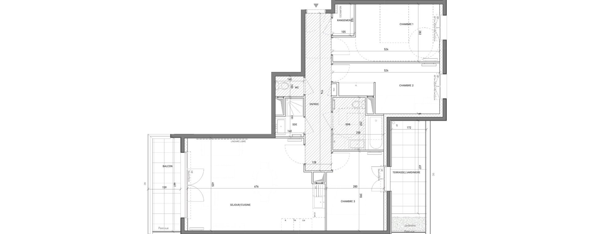 Appartement T4 de 84,02 m2 &agrave; Cr&eacute;teil Cardinaud