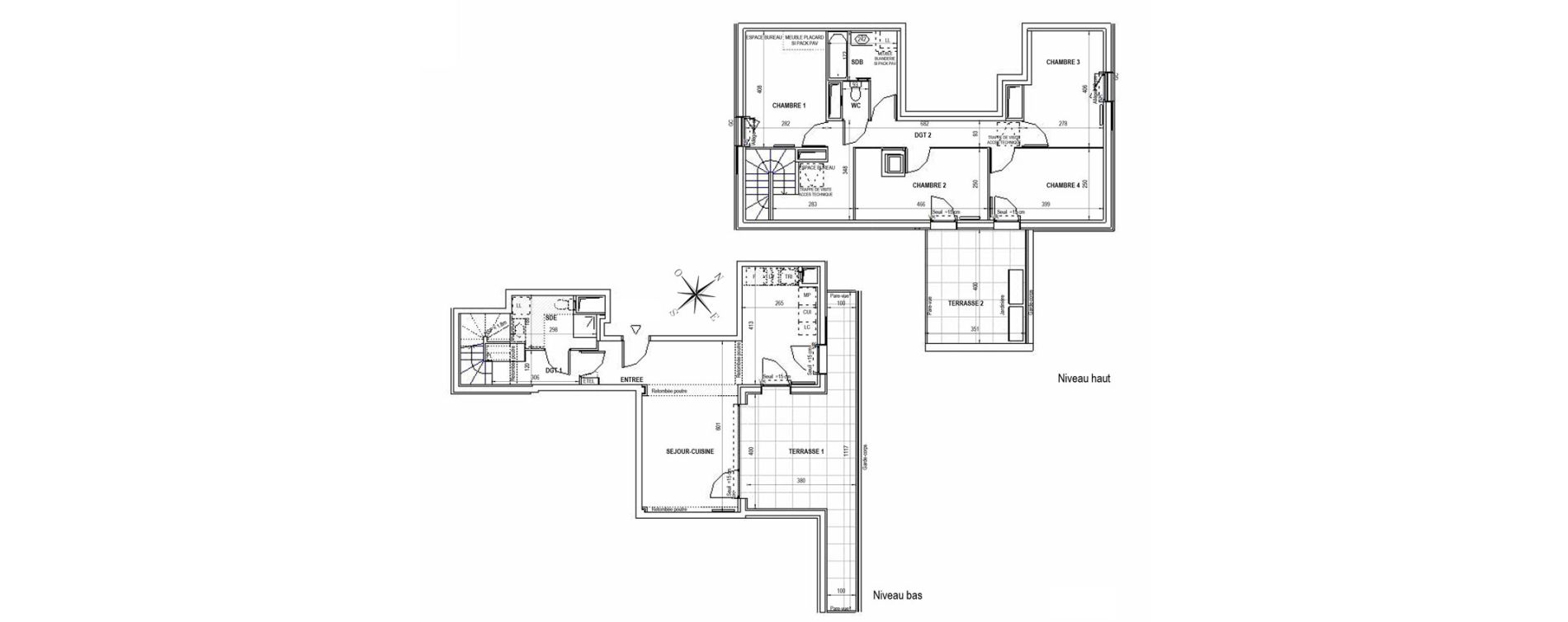 Duplex T5 de 104,08 m2 &agrave; Cr&eacute;teil Viet