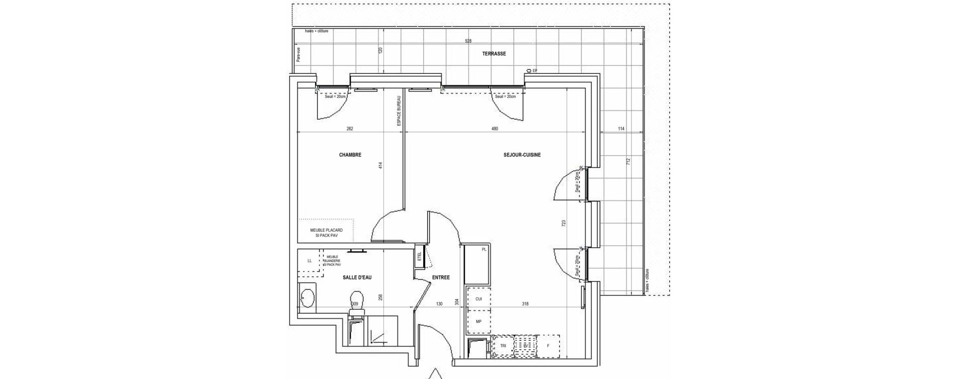 Appartement T2 de 51,03 m2 &agrave; Cr&eacute;teil Viet