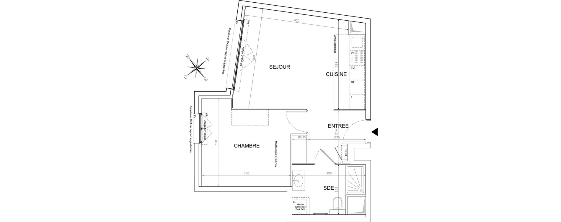 Appartement T2 de 42,52 m2 &agrave; Fontenay-Sous-Bois Le village fontenay sous bois