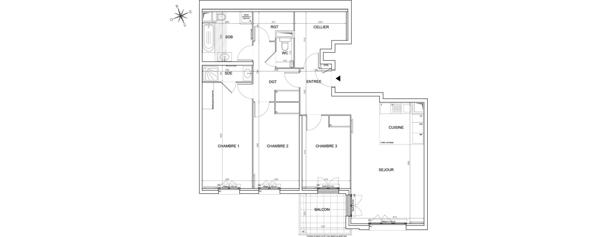 Appartement T4 de 105,72 m2 &agrave; Fontenay-Sous-Bois Le village fontenay sous bois