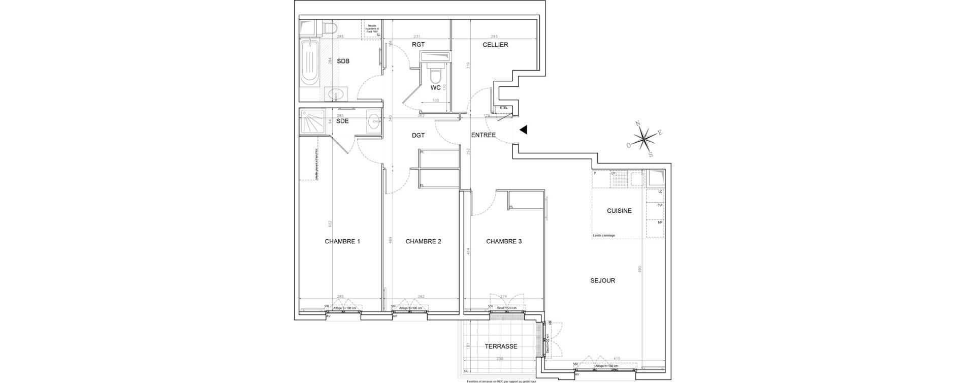 Appartement T4 de 105,72 m2 &agrave; Fontenay-Sous-Bois Le village fontenay sous bois