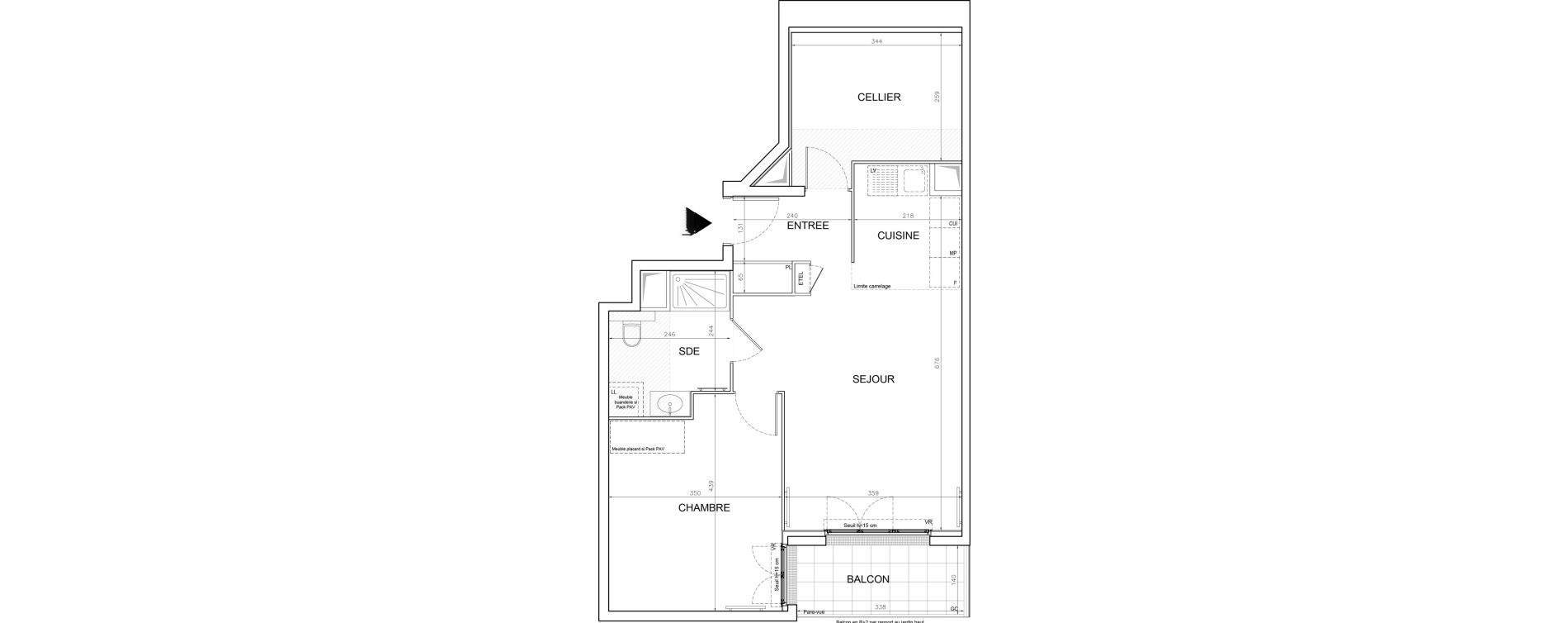 Appartement T2 de 59,27 m2 &agrave; Fontenay-Sous-Bois Le village fontenay sous bois