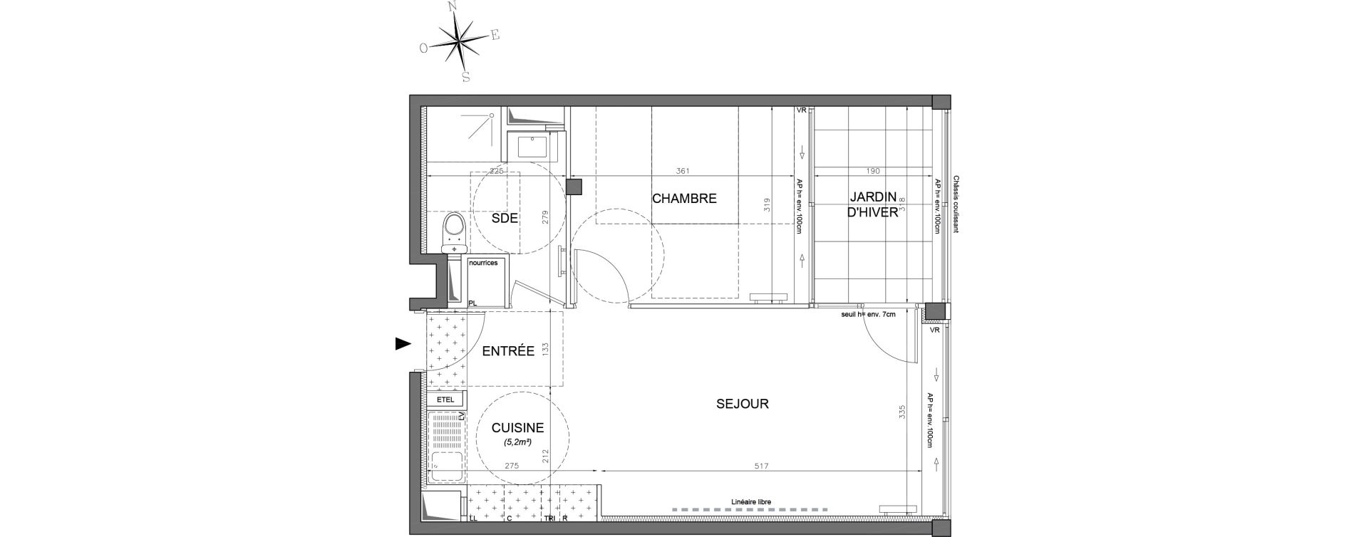Appartement T2 de 44,10 m2 &agrave; Ivry-Sur-Seine Ivry port