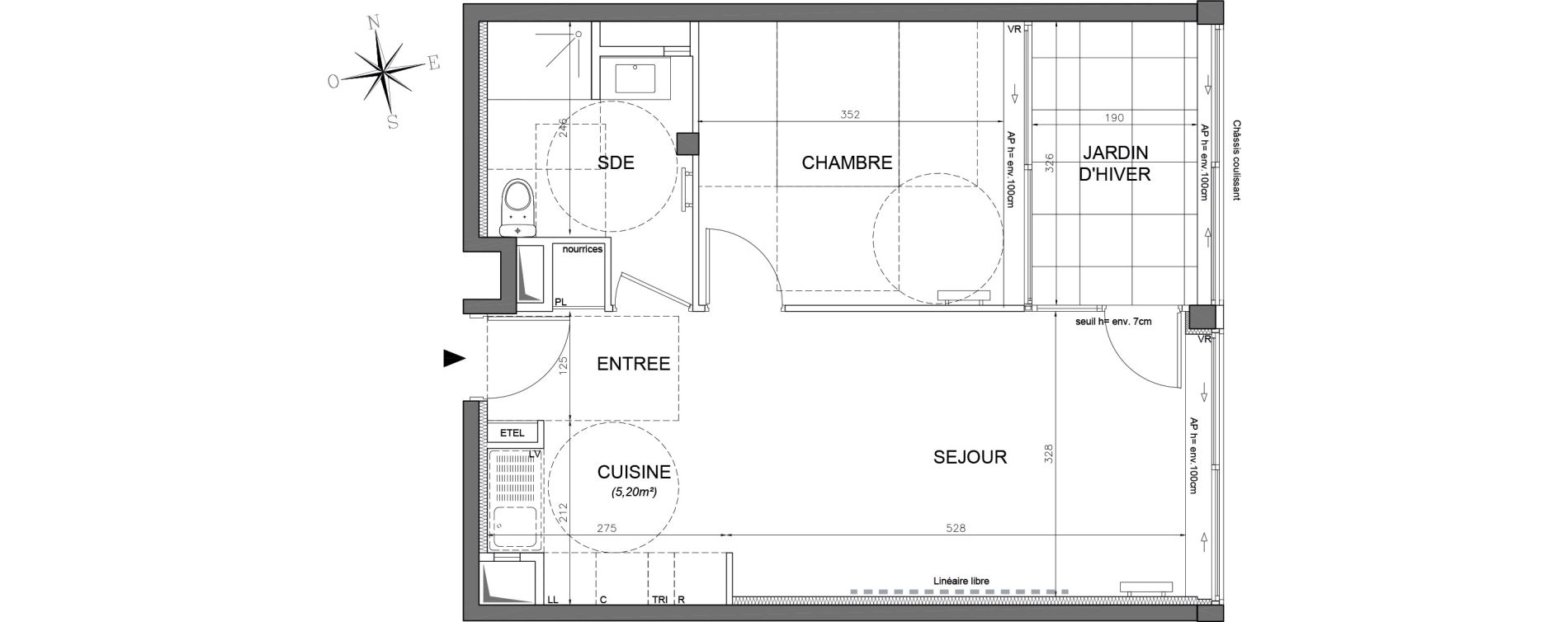 Appartement T2 de 43,80 m2 &agrave; Ivry-Sur-Seine Ivry port